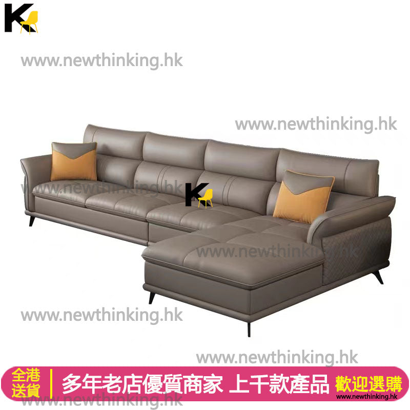 A&0781真皮貴妃沙發 頭層牛皮客廳組合沙發 簡約大氣耐用皮質梳化