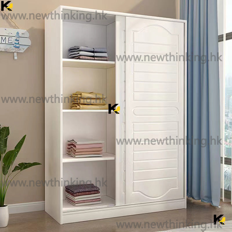 A&0634趟門衣櫃 臥室收納櫃 推拉門衣櫃 大容量衣櫃 移門衣櫃 儲物櫃 小戶型儲物櫃子收納大衣櫥