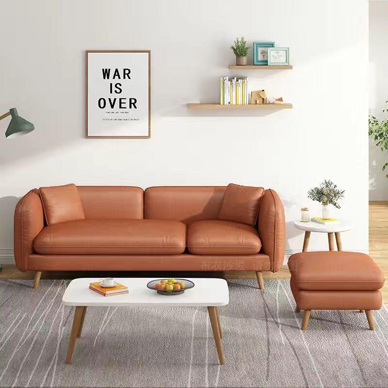 A&0104免洗科技佈沙發 梳化 辦公室梳化 家用沙發 雙人 三人直排全新輕奢家具