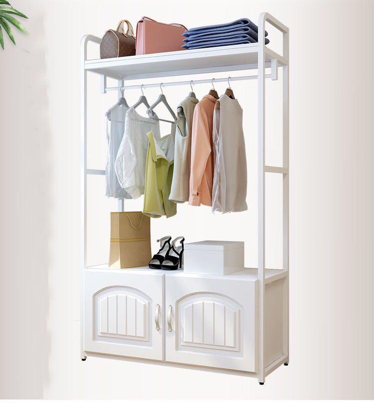 A&0285歐式衣櫃 衣架 掛衣架 衣帽架 臥室落地置物架 收納架 衣架掛杆