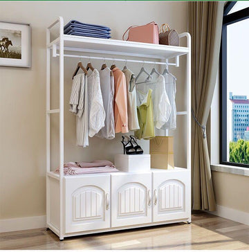 A&0285歐式衣櫃 衣架 掛衣架 衣帽架 臥室落地置物架 收納架 衣架掛杆