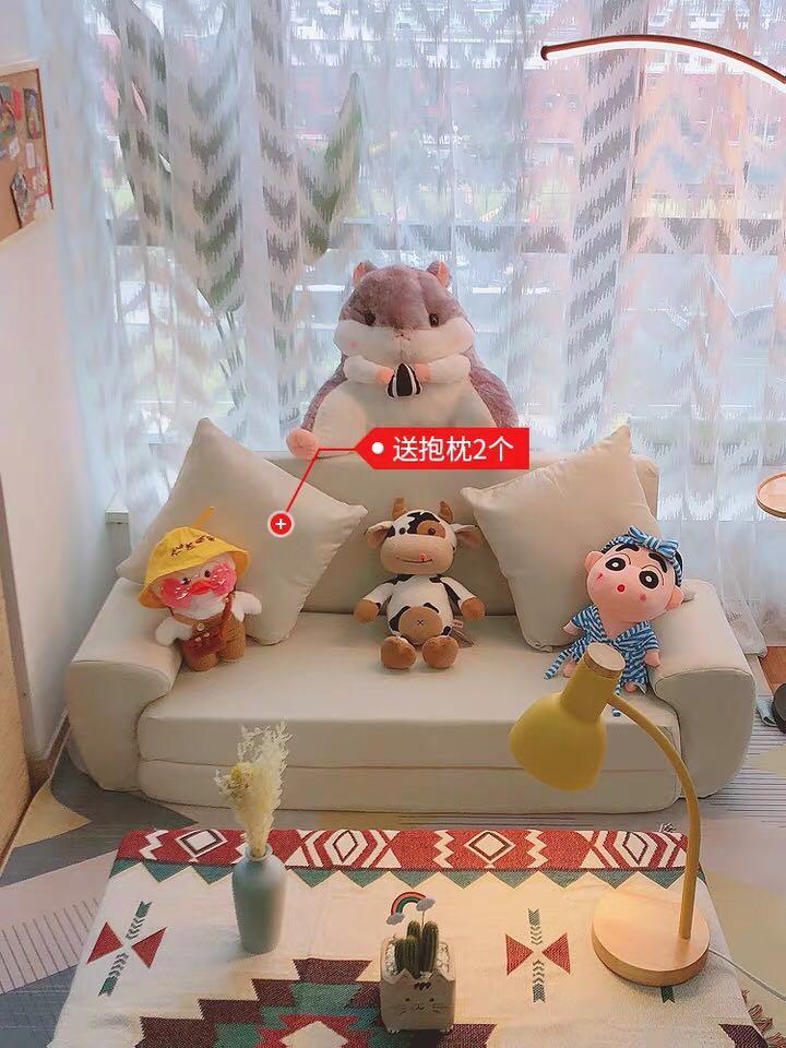 A&0312懶人梳化床榻榻米日式折疊沙發床單人雙人坐臥兩用