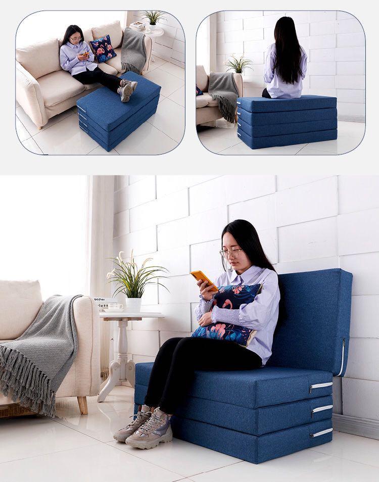 A&0319海綿折疊墊 打地鋪 午睡休息墊 日式懶人沙發墊 榻榻米梳化床