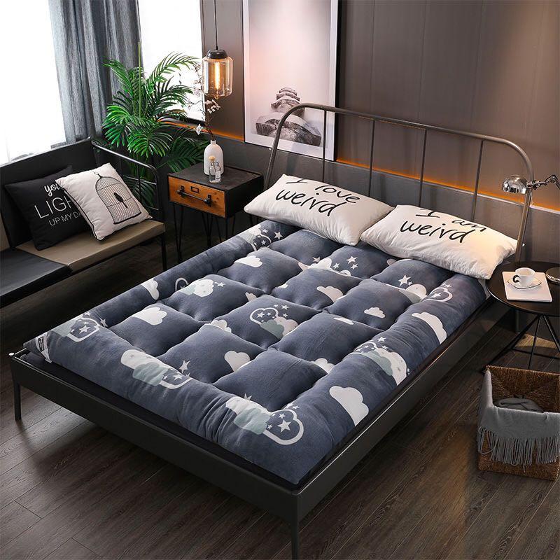 A&0376羊羔絨床褥 床墊 學生宿舍墊背防滑可折疊收納毛絨床褥