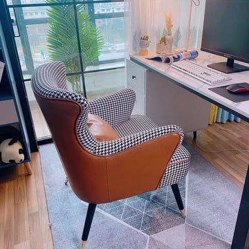 A&0380電腦椅 老虎椅 書房單人椅 化妝凳 梳妝椅 休閒陽台椅 靠背舒適懶人座椅躺椅