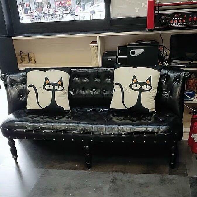 A&0384歐式沙發椅 美式梳化 門店 服裝店休息椅 復古辦公室