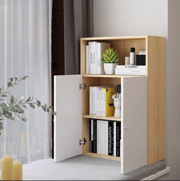 A&0848飄窗書櫃儲物櫃 陽台收納櫃 簡約一體櫃 書架置物架