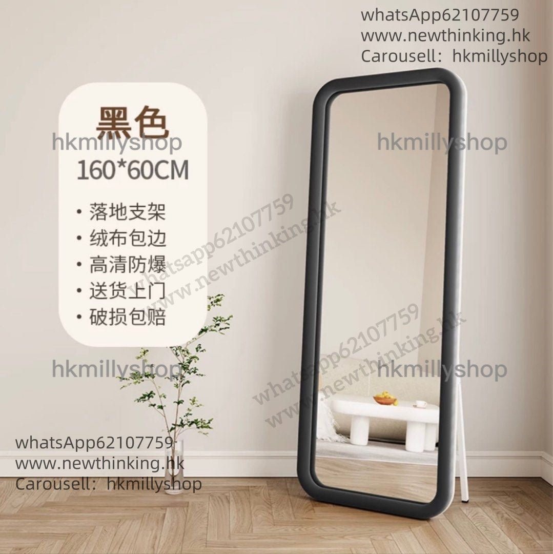 A&5189全身鏡 落地鏡 掛鏡 牆上鏡子 多種用途 試衣鏡 穿衣鏡 高清圓角鏡子全新包送貨