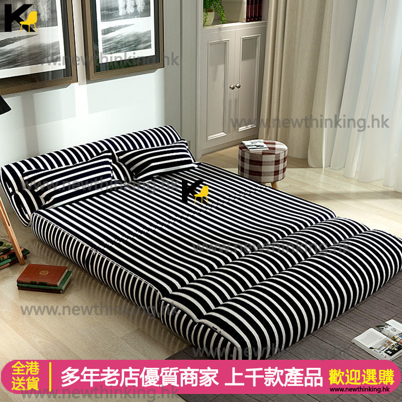 A&0801日式沙發床 布藝梳化 懶人榻榻米 單人梳化 雙人梳化 布藝梳化床