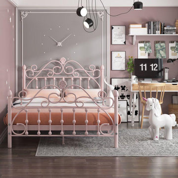 A&0310歐式鐵藝床 公主床 單人床 雙人床 床架