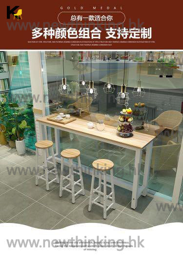 A&5140吧枱桌椅組合 餐桌 寫字台 酒吧桌 電腦桌 陽台小桌子 高腳桌椅  家用吧枱長條桌奶茶店 窄桌子 coffee table