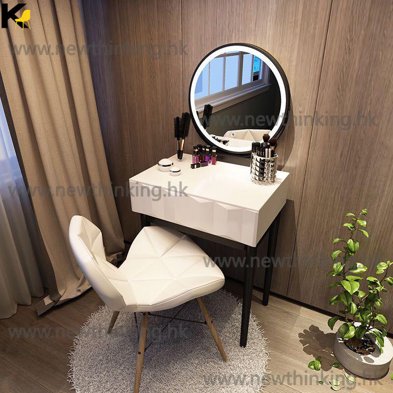 A&5138梳妝台 化妝枱北歐輕奢化妝品收納架小戶型ins網紅簡約臥室桌子
