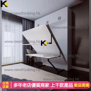 A&1091隱形床 折疊床 單人床 雙人床 書架組合床 多功能板床