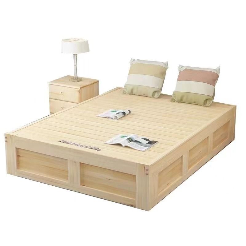 A&1615油壓床儲物床 實木床 氣壓床 松木框架 實木床板 可儲物床架 收納床 高箱床 雙人床 簡約歐式