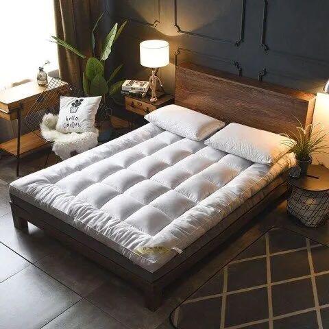 A&1624加厚羽絨棉床墊榻榻米酒店軟床褥可折疊墊被